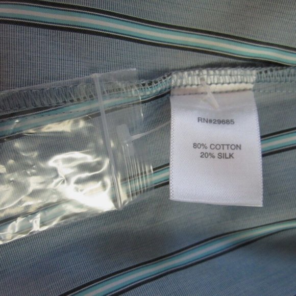 NWT $89 P10 PENDLETON blue turquoise navy COTTON+SILK button down TUNIC shirt - Picture 9 of 9